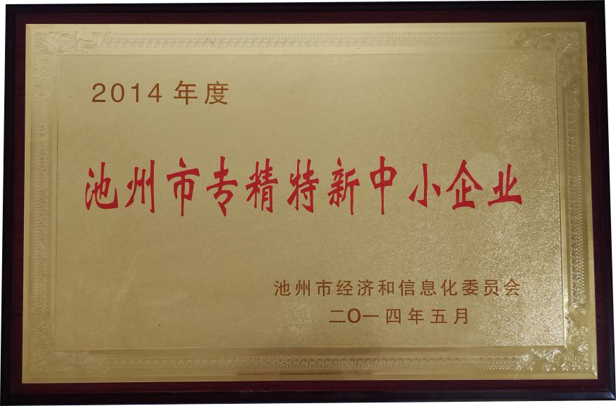 池州市专精特新中小企业